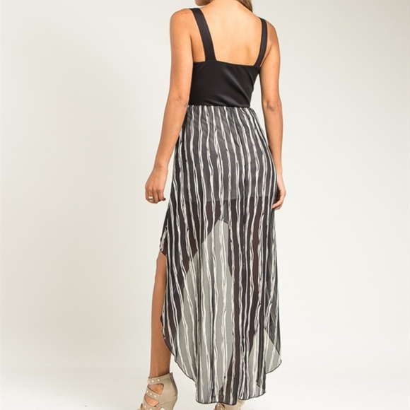 Hi Low Hem Bandeau Bra Dress - Picture 2 of 3